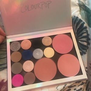 Colourpop Palette with Single Eyeshadows & Blushes